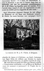 Maison de Jean-Henri Fabre (1823-1915) à Sérignan